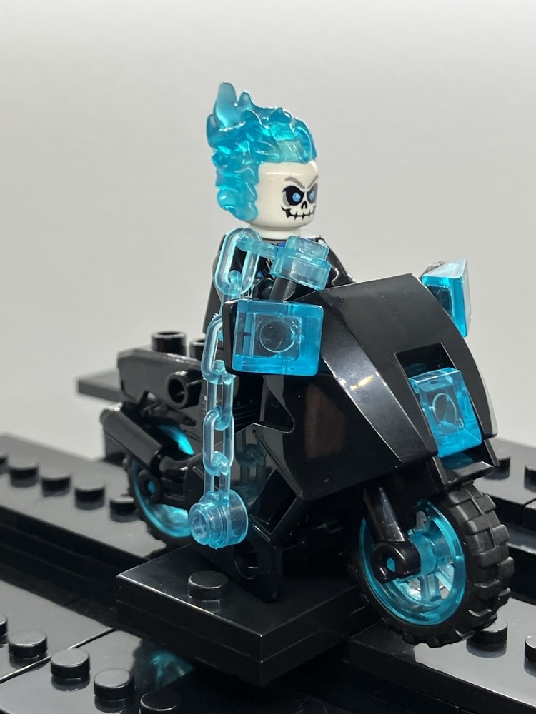 Blue Ghost Rider Custom Mini Figure