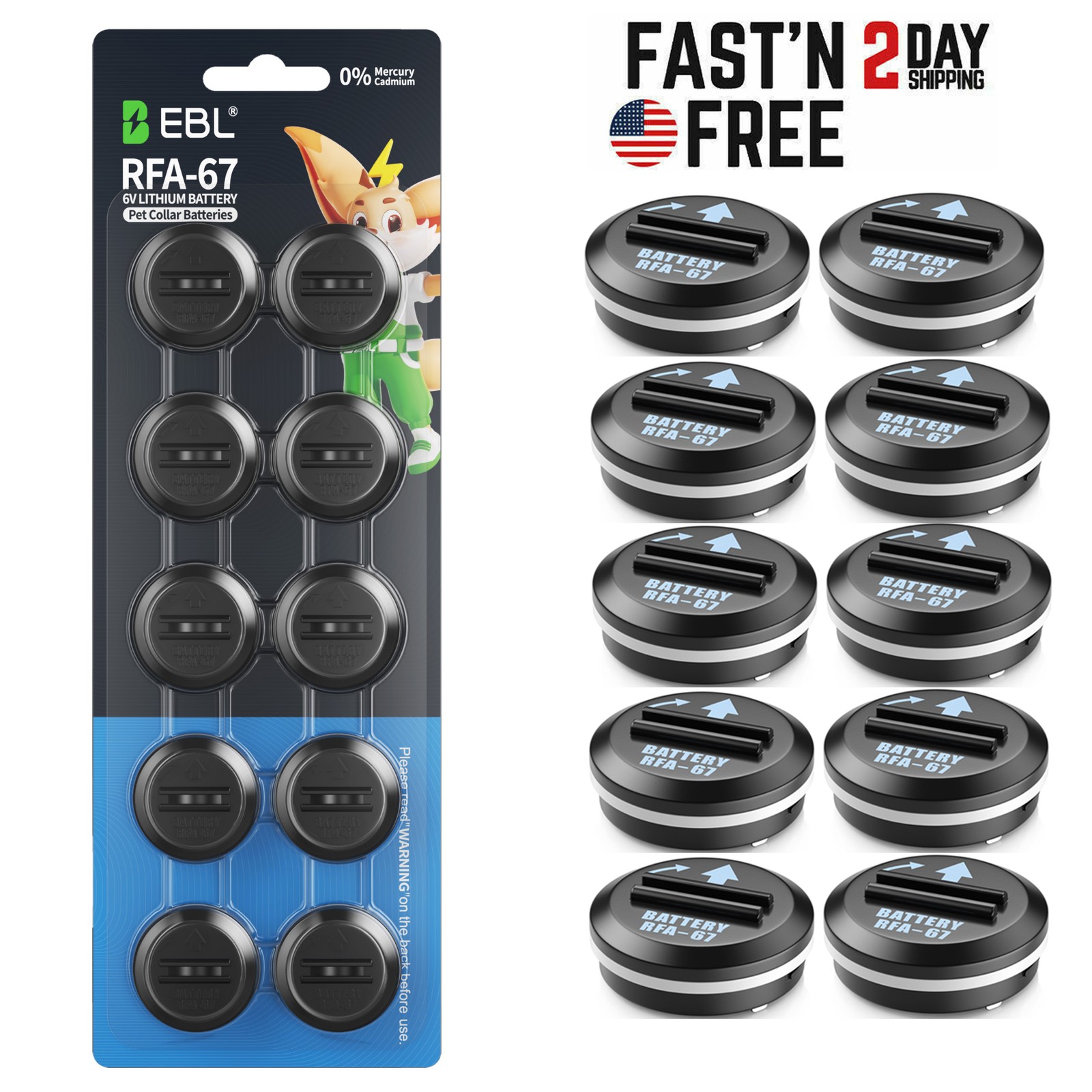 10x  6V Batteries For PetSafe RFA-67 6Volt Pet Collar Battery Fence Bark Collar