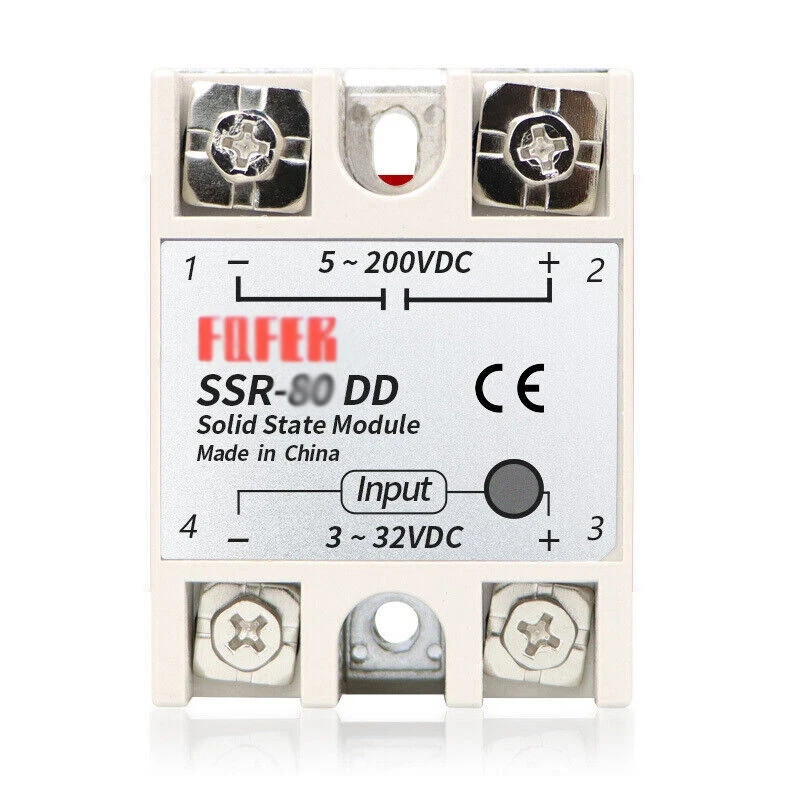 DC to DC Solid State Relay Module SSR-100DD 3-32V DC, 5-200V DC New