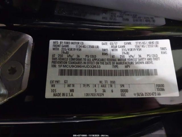 Used A/C Selector Switch fits: 2017 Ford Escape Front automatic temperature cont