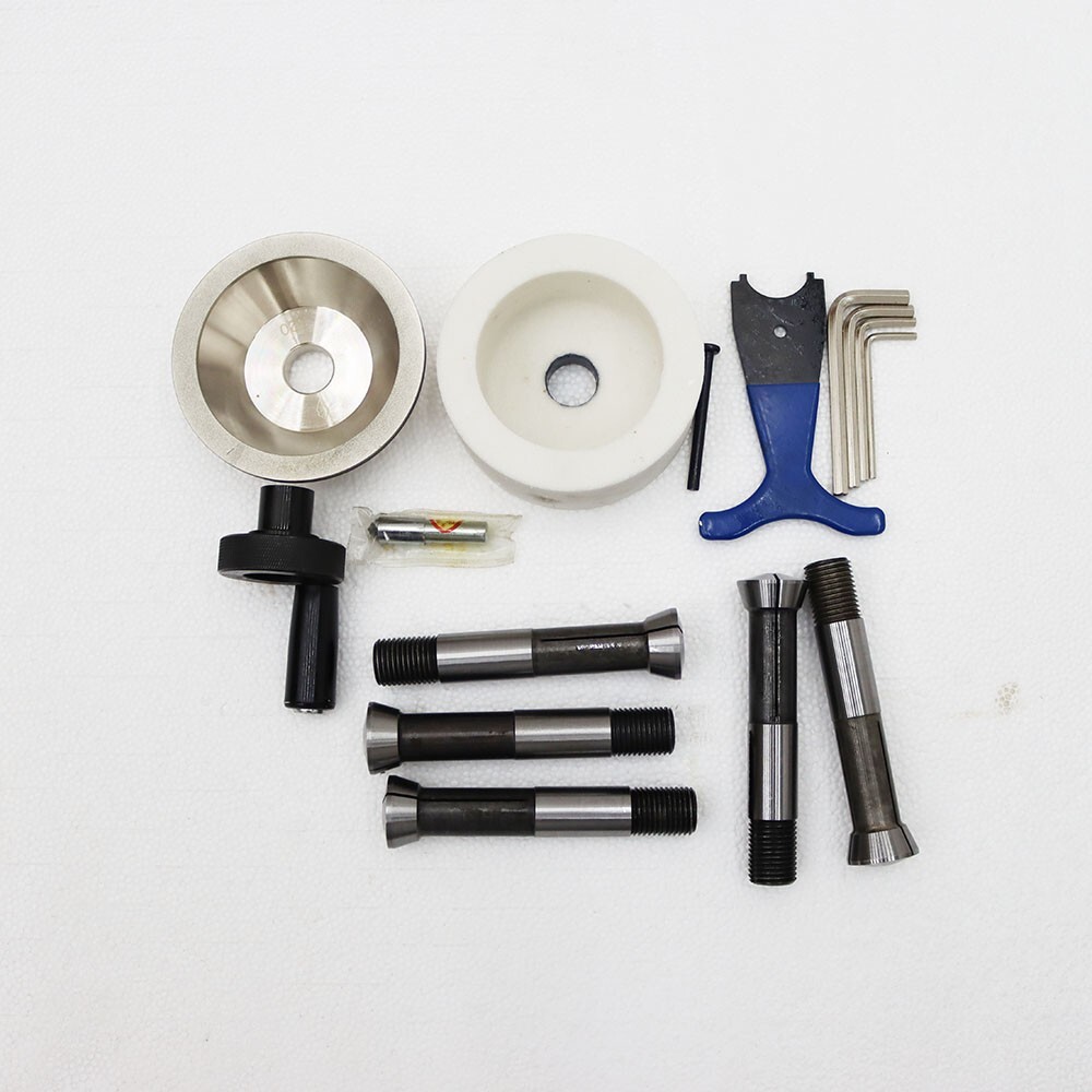 Cutter Sharpener Grinder 220V End Mill Lathe Drill Bit Grinding Machine 5 Collet