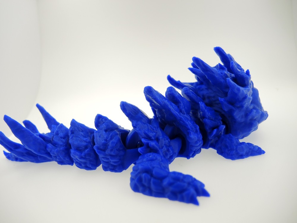 Stone Baby Dragon 3D printed blue