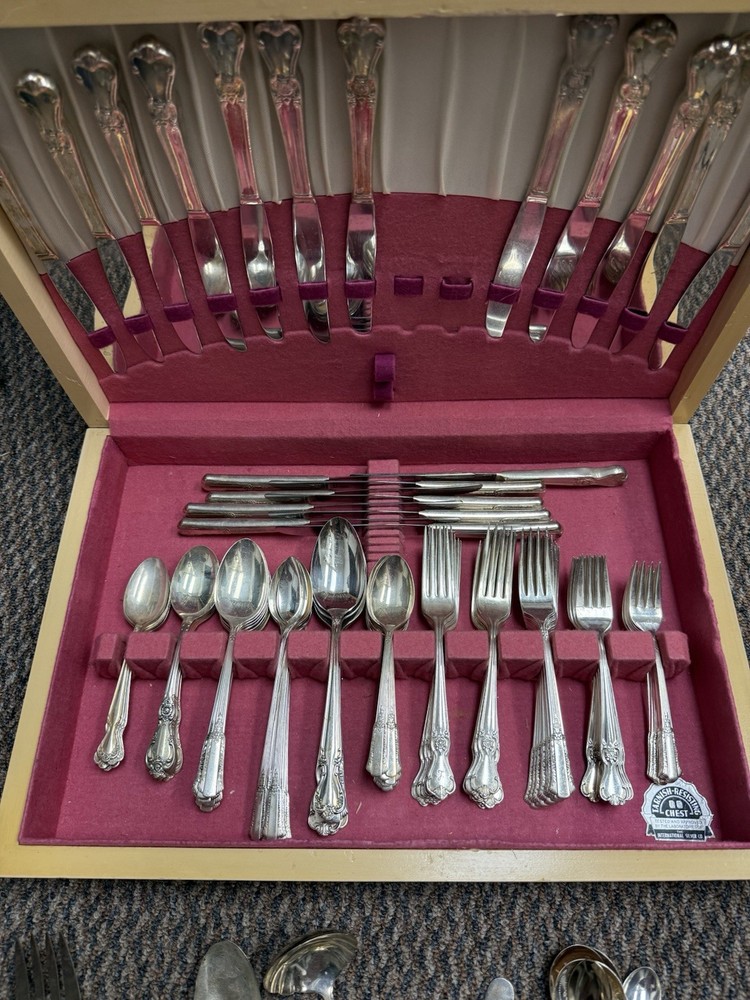 Silver Flatware Set Antique
