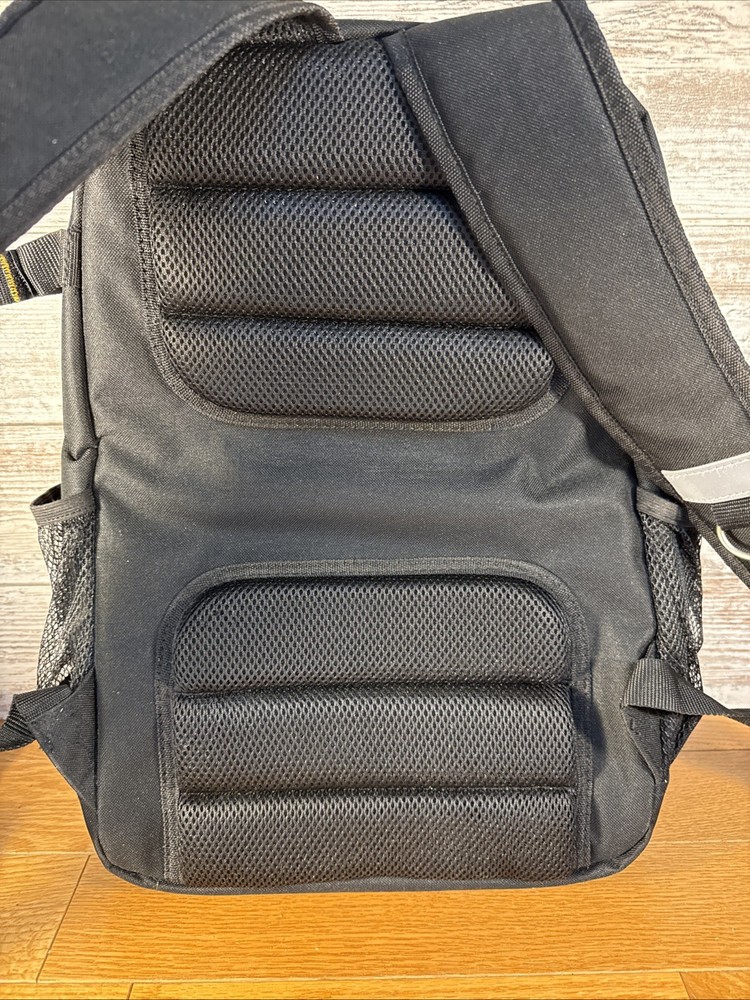 Bostitch Tool Storage Backpack Tote Bag Mechanic Construction Black & Yellow