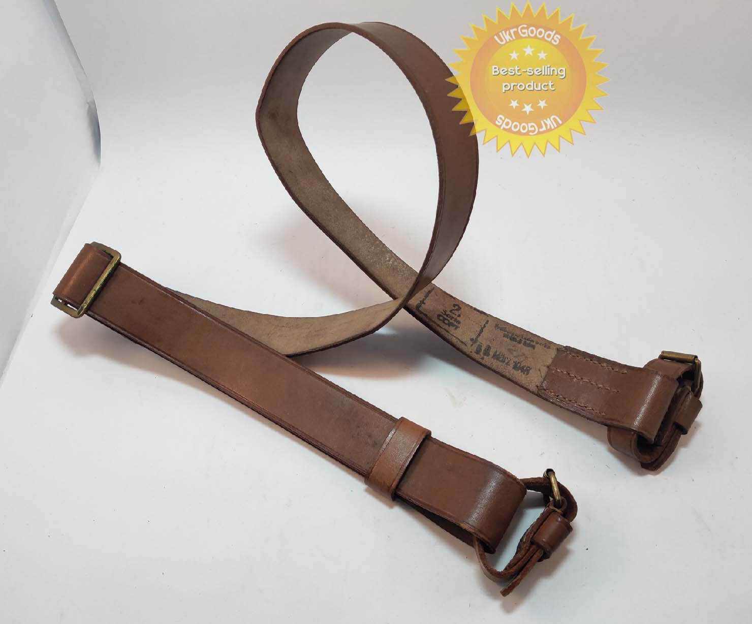 Mosin Nagant Rifle Carry Sling Rare Dated Leather Original Soviet USSR Germany