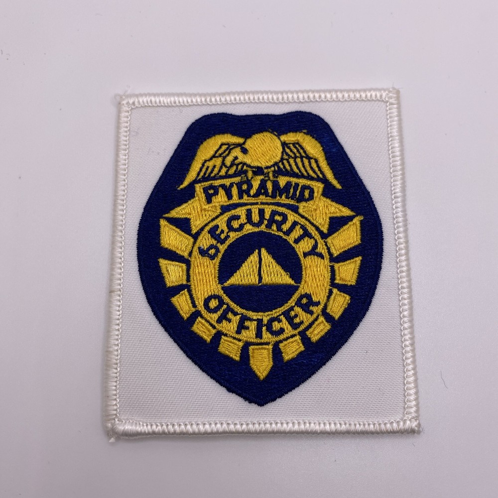 Pyramid, Security Officer, Embroidered Patch, Crest, Emblem New