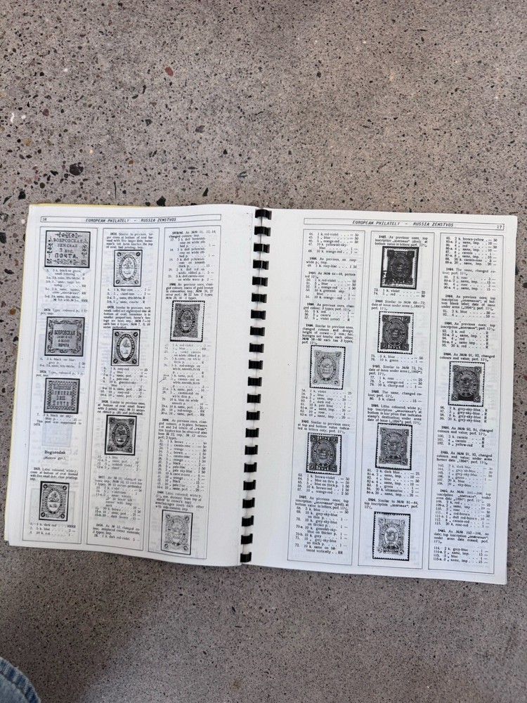 Russia Zemstvos by F.G. Chuchin | Barefoot Philately 15 Spiral Bound