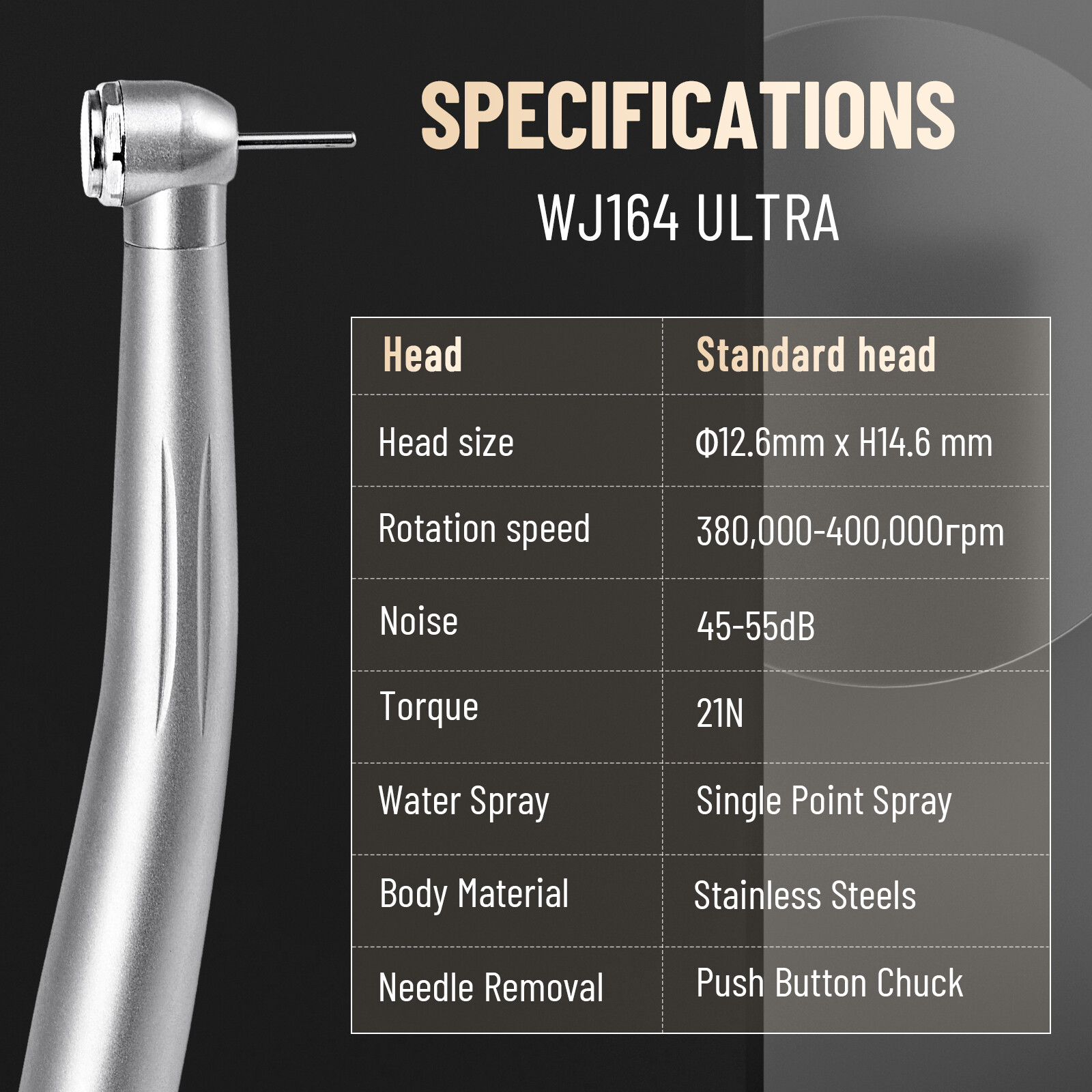 10 Packs NSK Style Dental High Speed Handpiece Push Button 4Hole Air Turbine USA