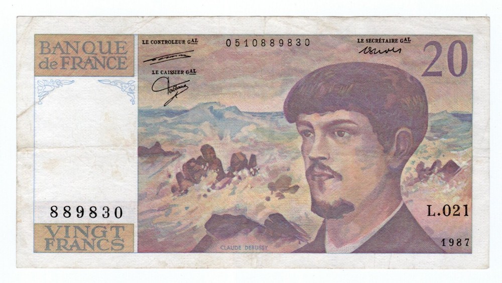 Banknote France 20 Francs 1987 P151b