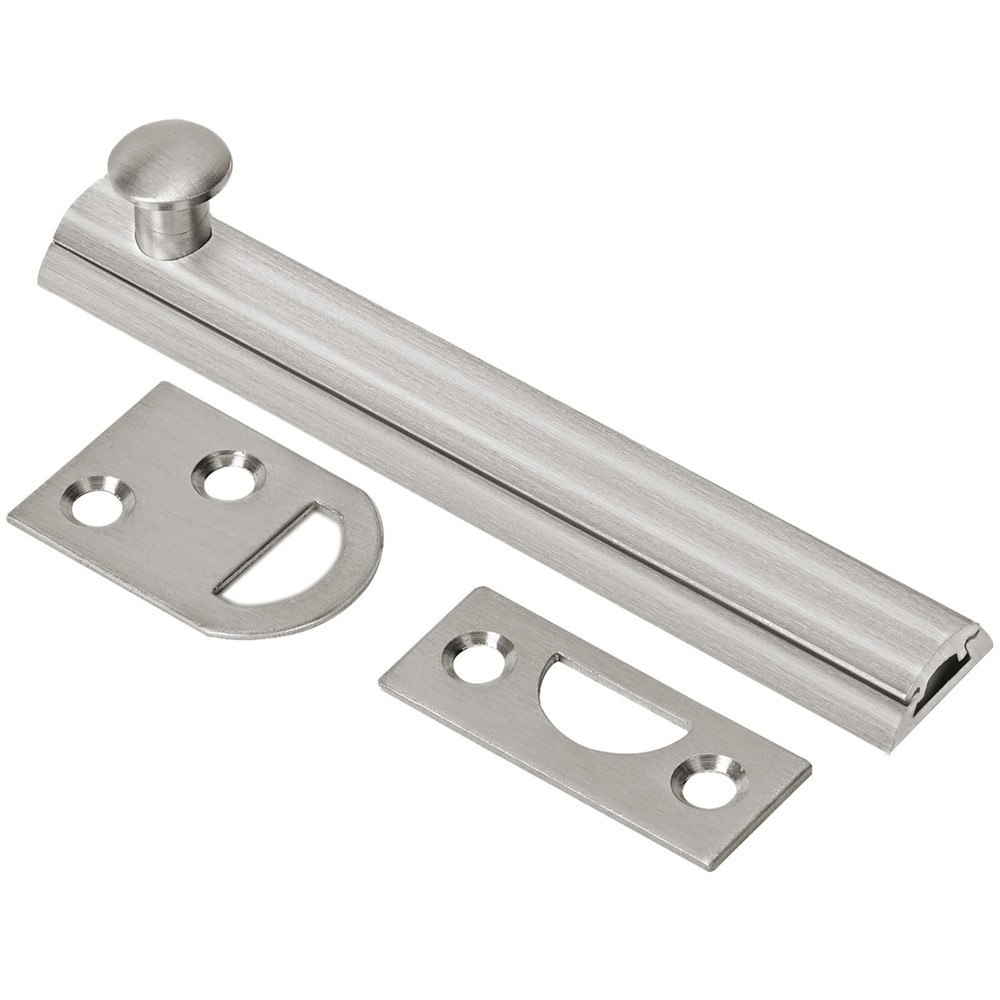 Solid Brass Surface Bolt 4 Inch, Heavy Duty Concealed Slide Surface Door Bolt...