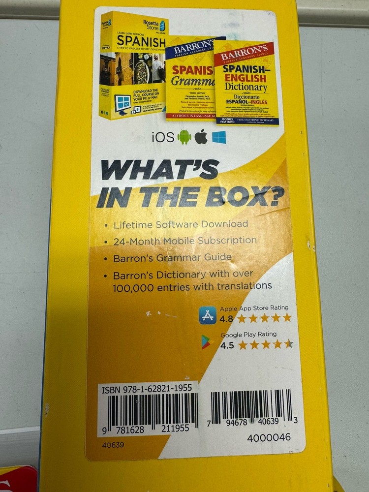 Rosetta Stone Spanish Bonus Pack Bundle Lifetime Online Access + Grammar Guide +