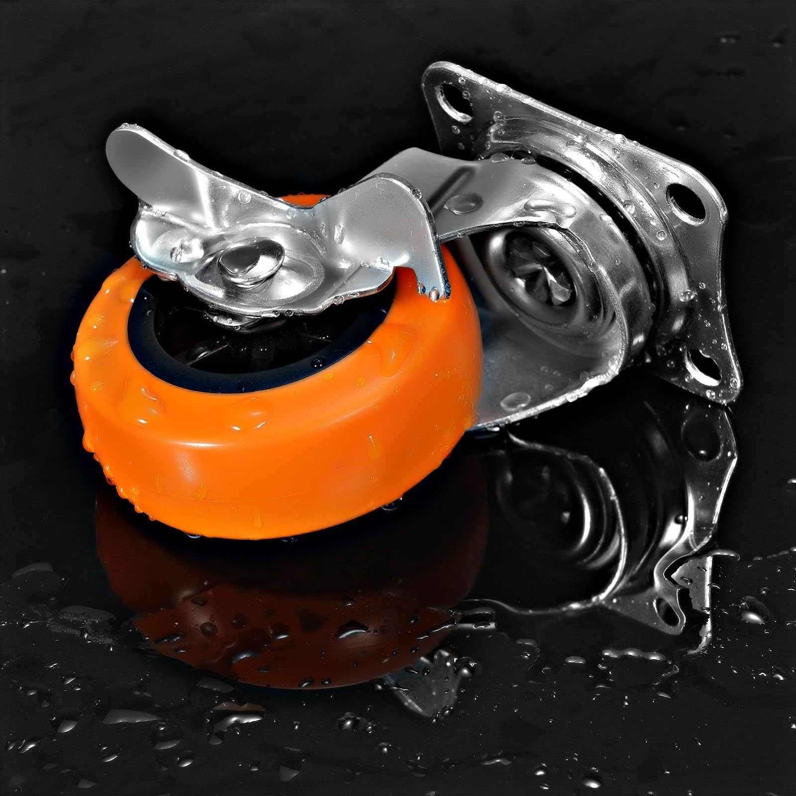 Caster Wheels, 3 Inch Casters Set of 8, Heavy Duty Caster with Brake, Locking...