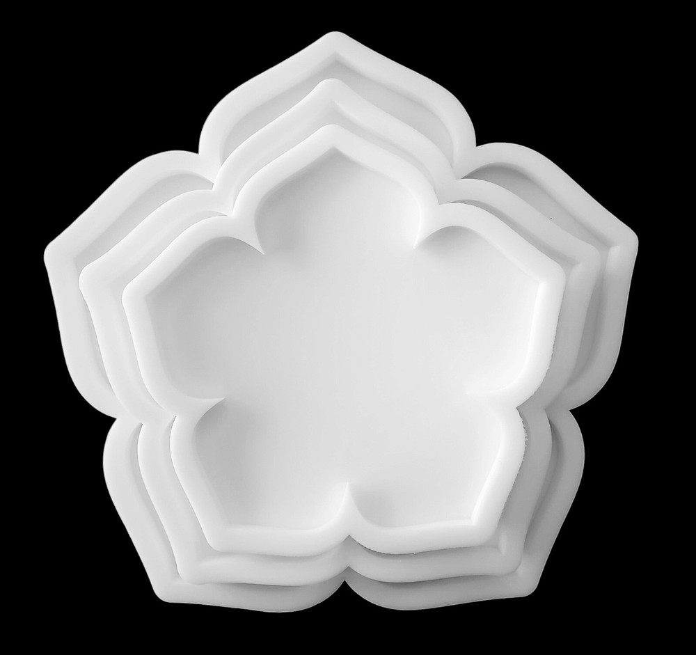 LARGE Hibiscus Tray Silicone Mold AU