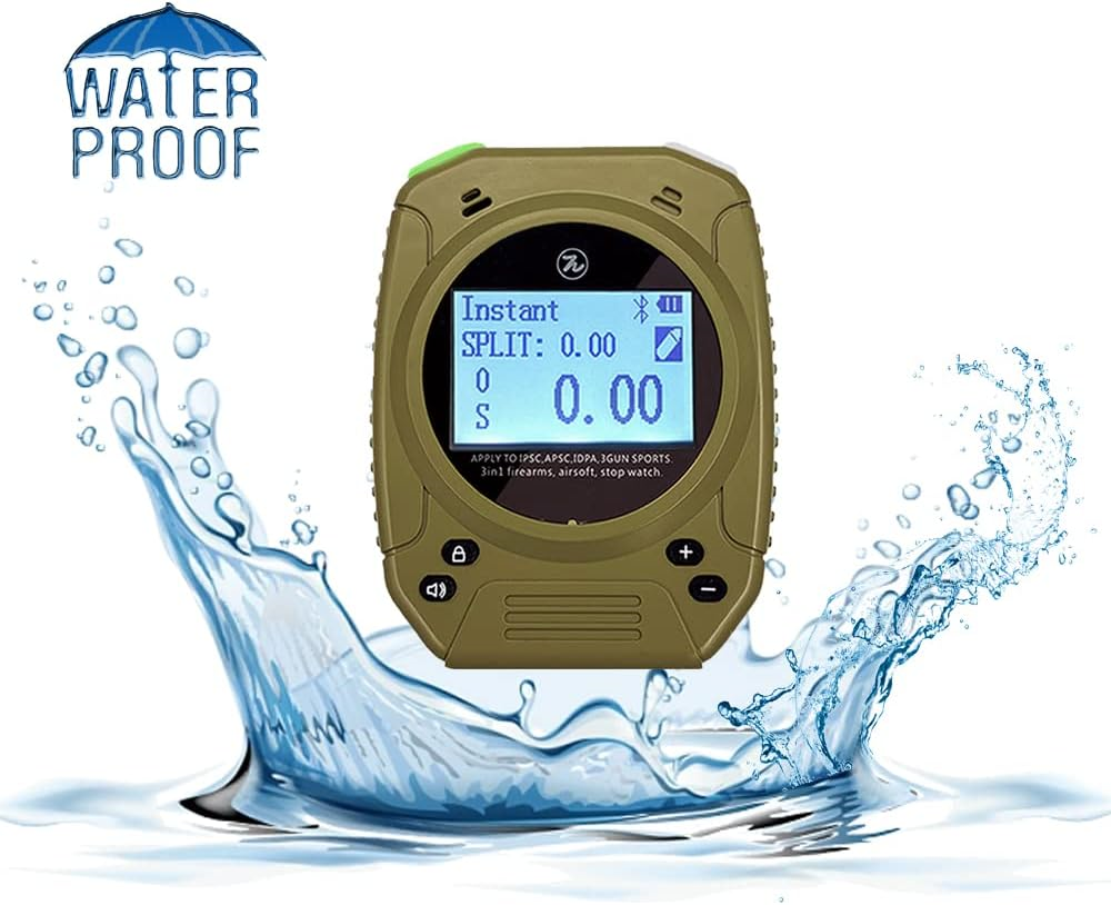 Indesign Tactical Shot Timer for Shooting - Practice Shooting Timer Dry Fire for