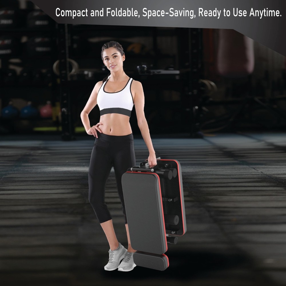 Adjustable Weight Bench, Foldable, Incline/Decline/Flat, Full Body Workout, E...