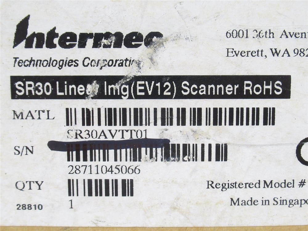 242597 New-No Box; Intermec SR30 Handheld Barcode Scanner/Reader