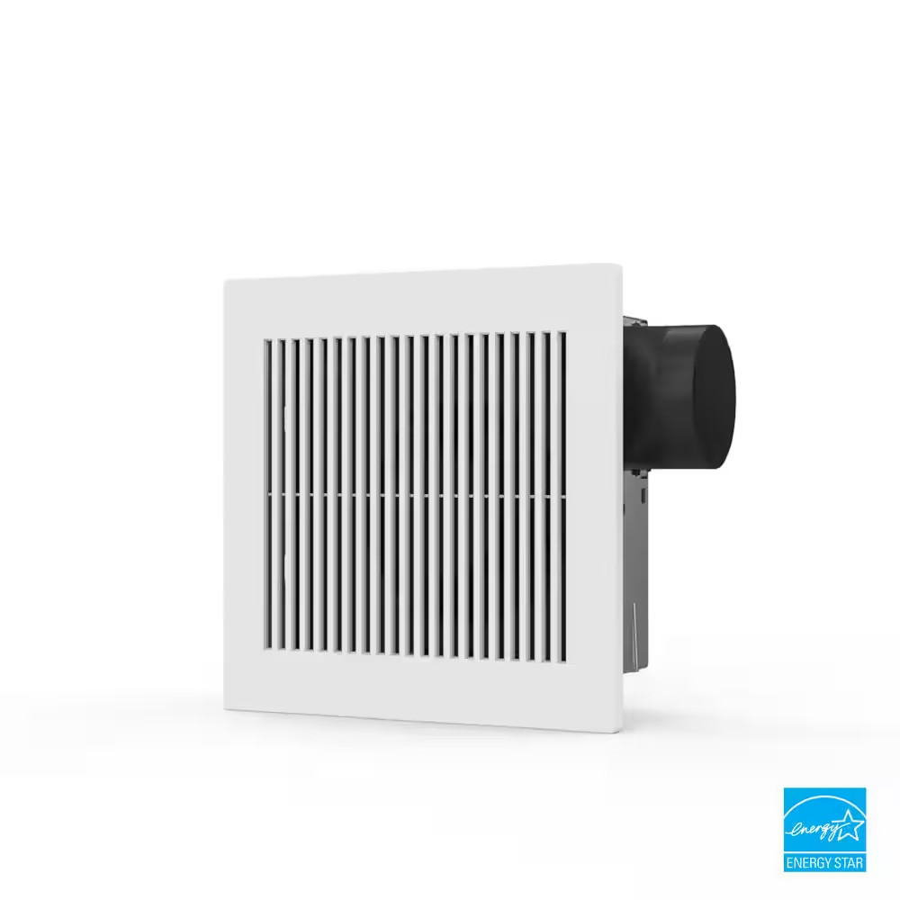 50 CFM Quick Install Professional Ceiling and Wall Mount Easy Roomside Bathroom/