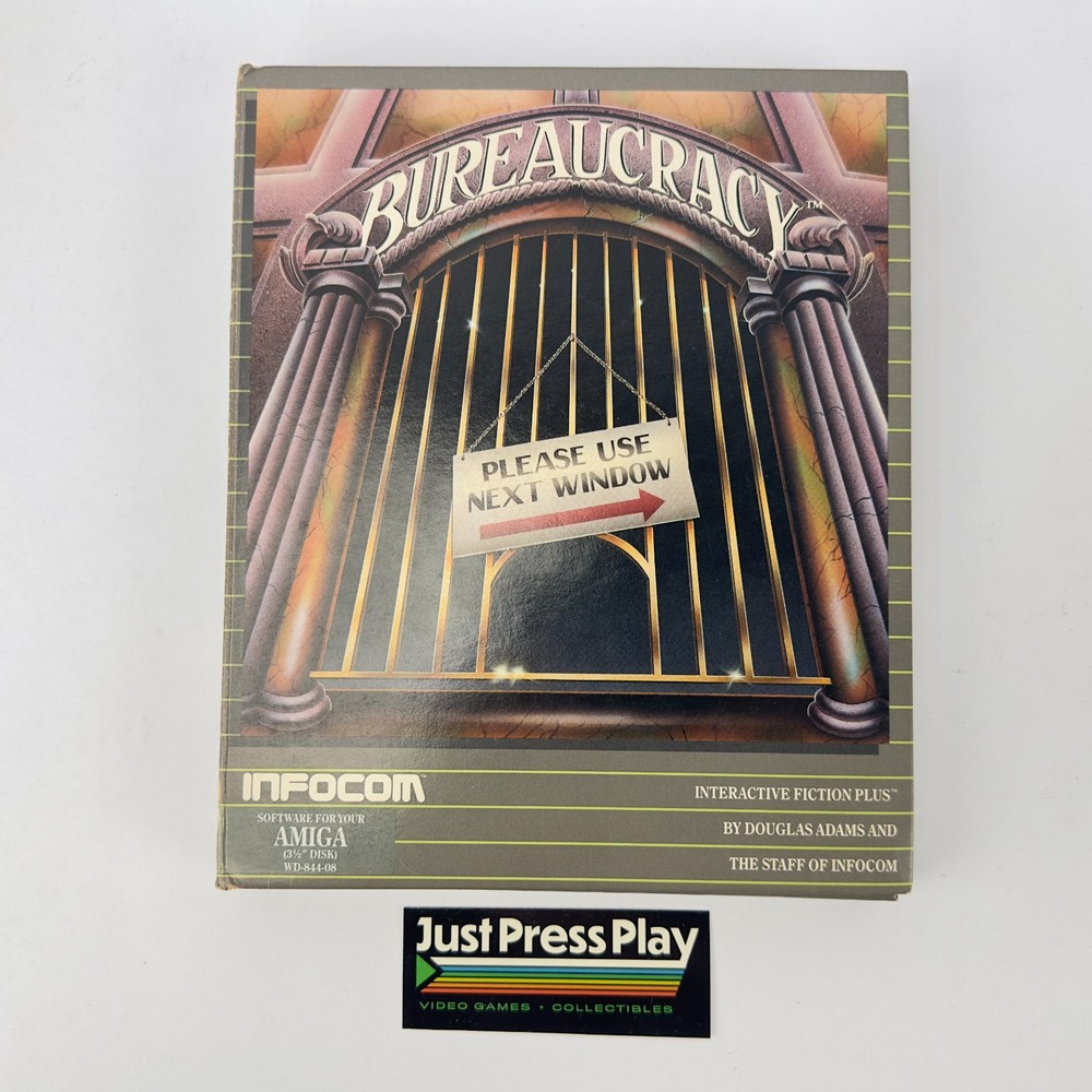 Infocom 'Bureaucracy' Interactive Fiction Box for Commodore Amiga | CIB