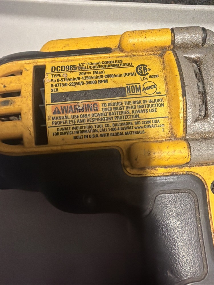 DEWALT DCD985 20V