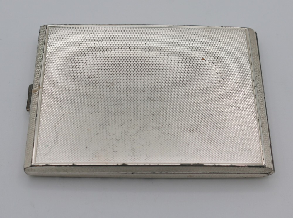 Vintage 835 Silver Cigarette Case Box~113 Grams