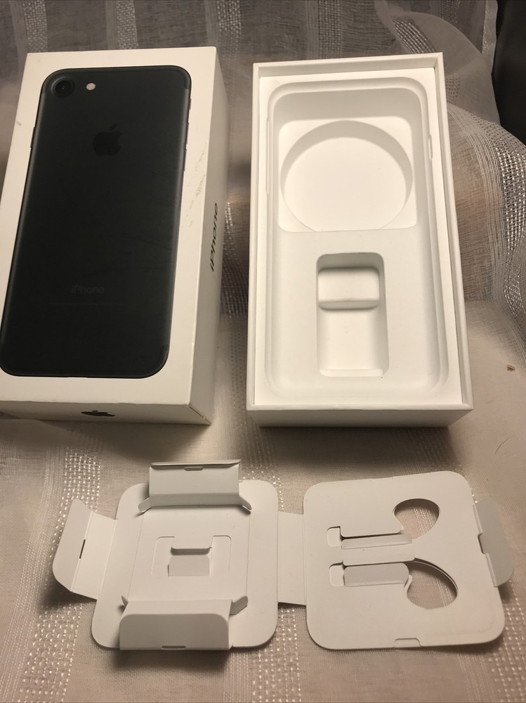 Apple iPhone BOX ONLY iPhone 7 Retail Packaging 256GB Original Inserts