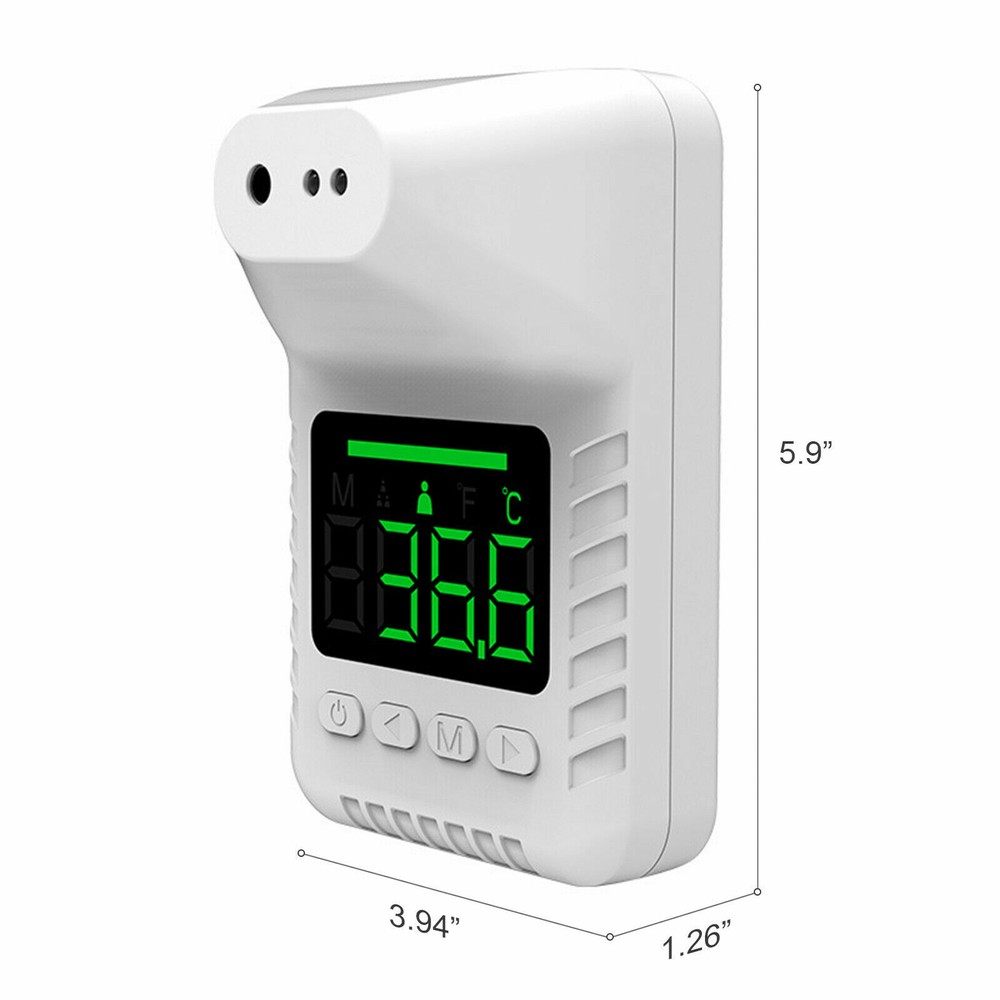 Fast Wall Mount Digital Infrared Thermometer Automatic Non Contact Forehead US