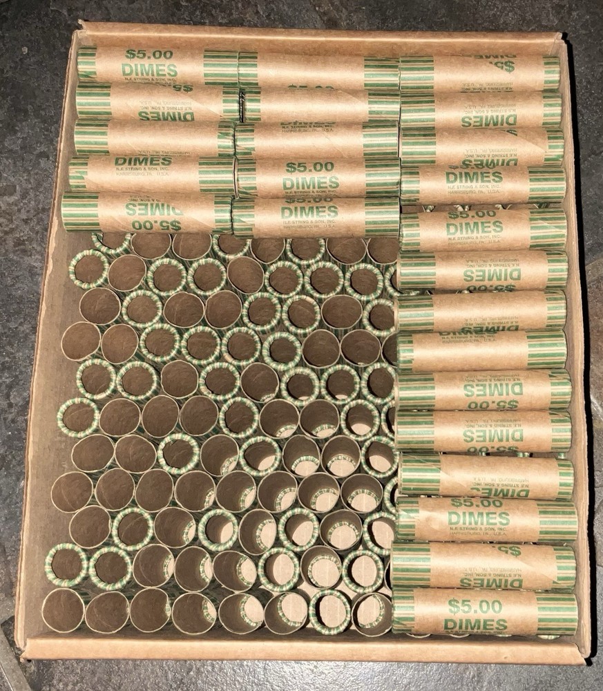 234 DIME COIN WRAPPER CRIMPED END