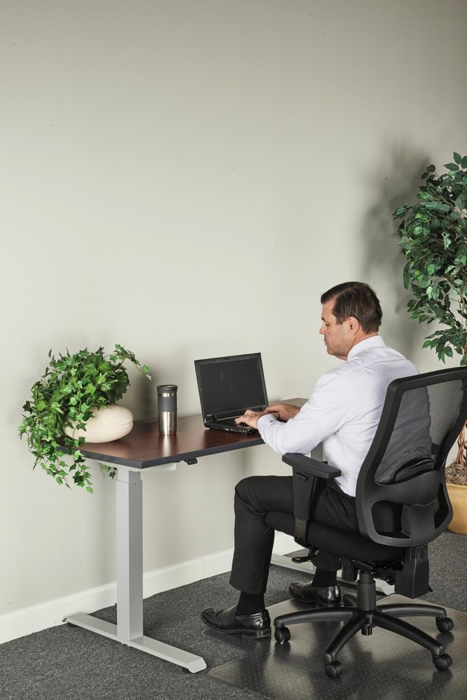 Alera 2-Stage Electric Adjustable Table Base Gray ALEHT2SSG