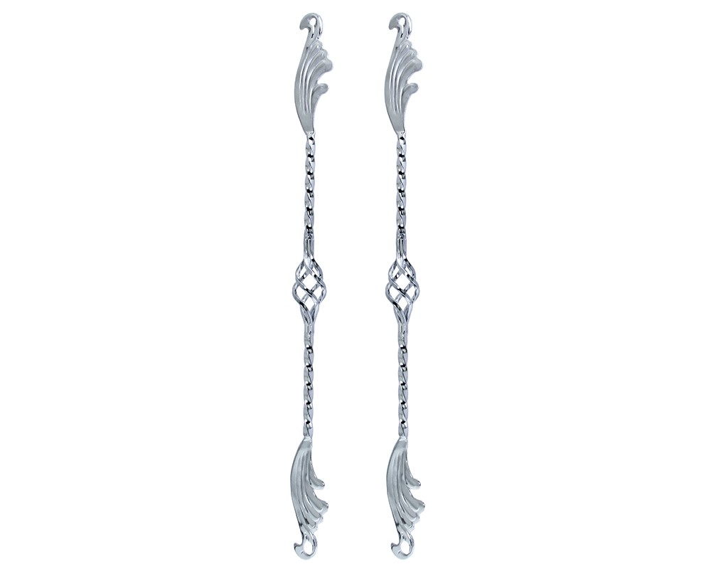 Bike 26 Cage Wing Twisted Spring Fork Bars Chrome.