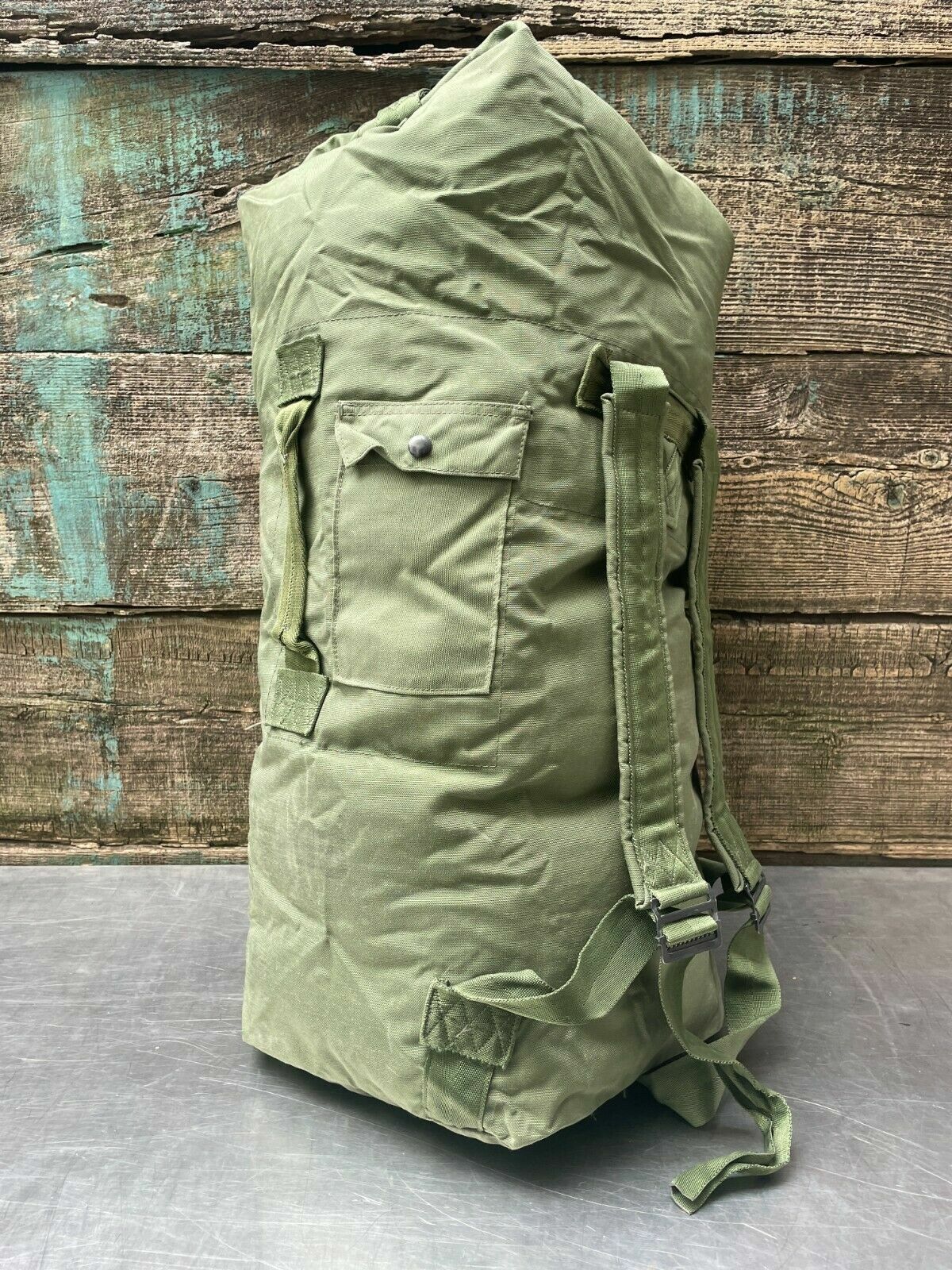 -NEW- US Military Army Duffle Duffel Bag, OD Green, HD Nylon, Top Load