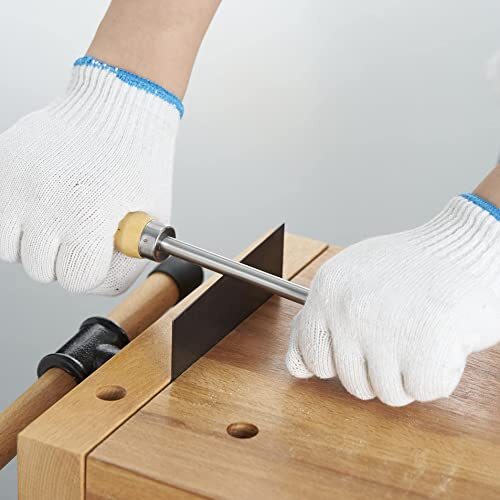 Cabinet Scraper Burnisher with 4 Piece Multi-Shaped Scraper Set 2 Rectangle 1...