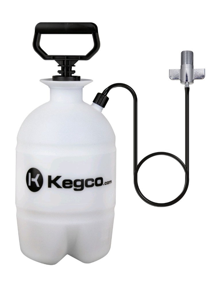 Kegco Deluxe Kegerator Cleaning Kit Pressurized Hand Pump Keg Beer Line Cleaner