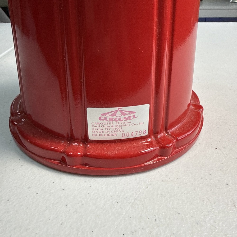 10” Carousel Mini Gumball Machine.Glass Globe