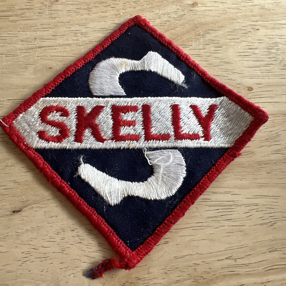 Vintage Skelly Gas Patch. Embroidered Uniform Patch.