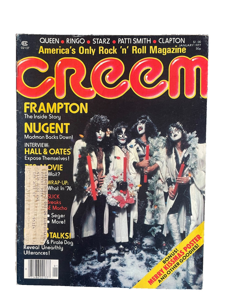 Creem Magazine ~ January 1977 ~ Kiss ~ Frampton ~ Nugent and lots more!