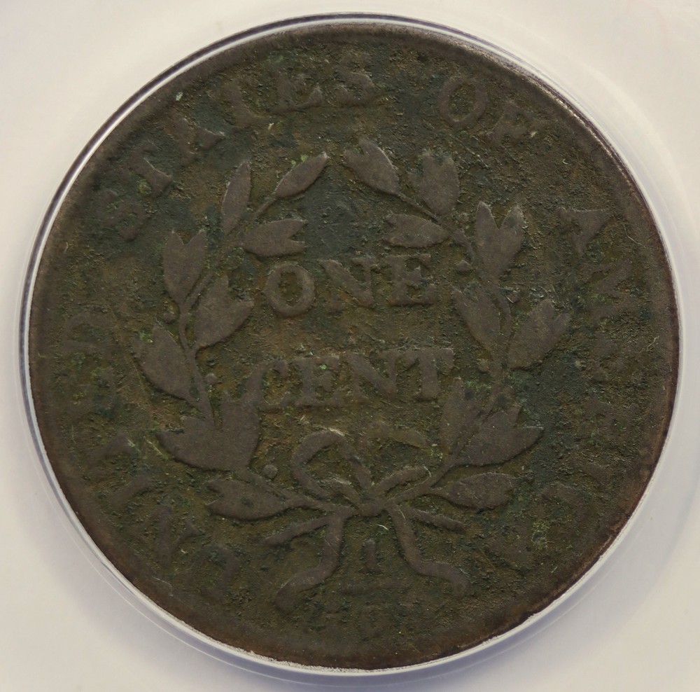 1802 S-242 Draped Bust Large Cent 1C Good 4 ANACS