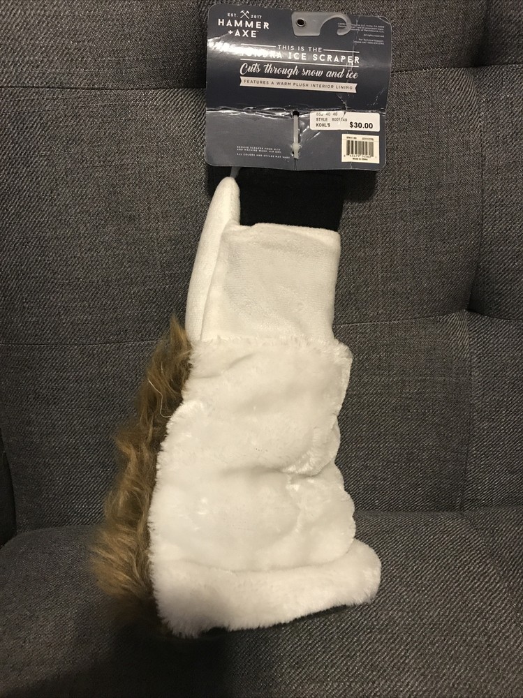 TUNDRA ICE SCRAPER- Hammer Axe- WARM PLUSH INTERIOR LINING-NWT