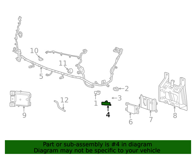 Genuine GM Auto Park Sensor Bezel 85096263