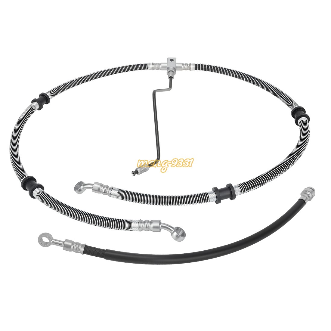 Front Brake Hose Line Pipe Kit for Yamaha Kodiak 400 450 YFM400 YFM450 2003-2006