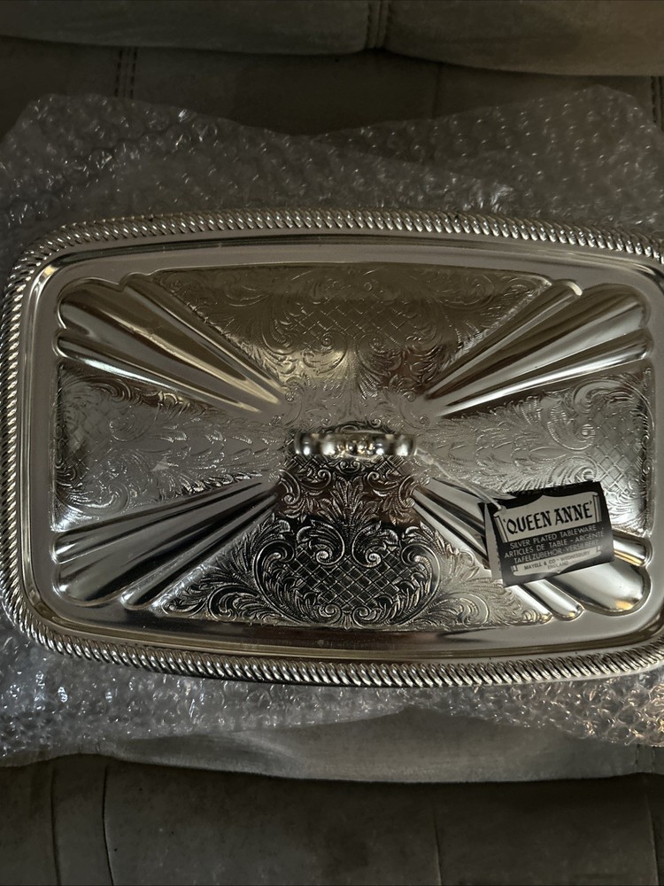 Queen Anne Silver Plated Serving Casserole Dish
