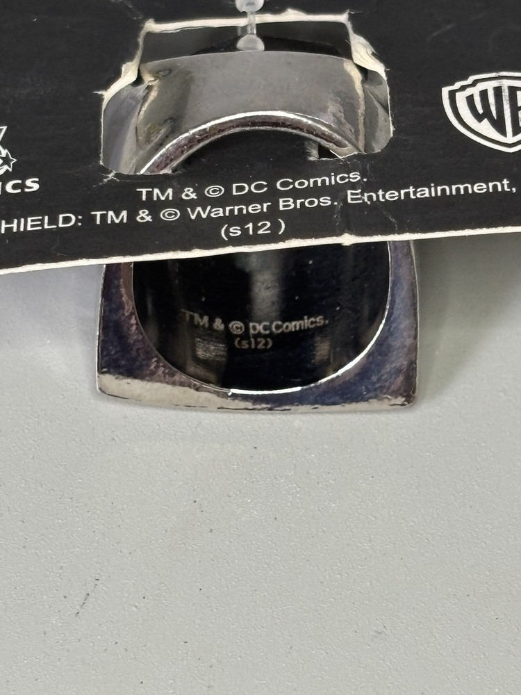 Green Lantern Size S 12 Metal Ring, DC Comics Original