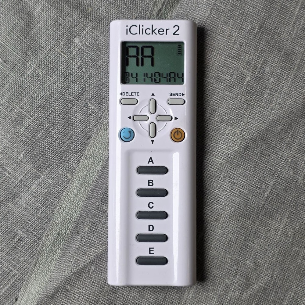 iClicker 2 Remote Student Response System Classroom Polling White