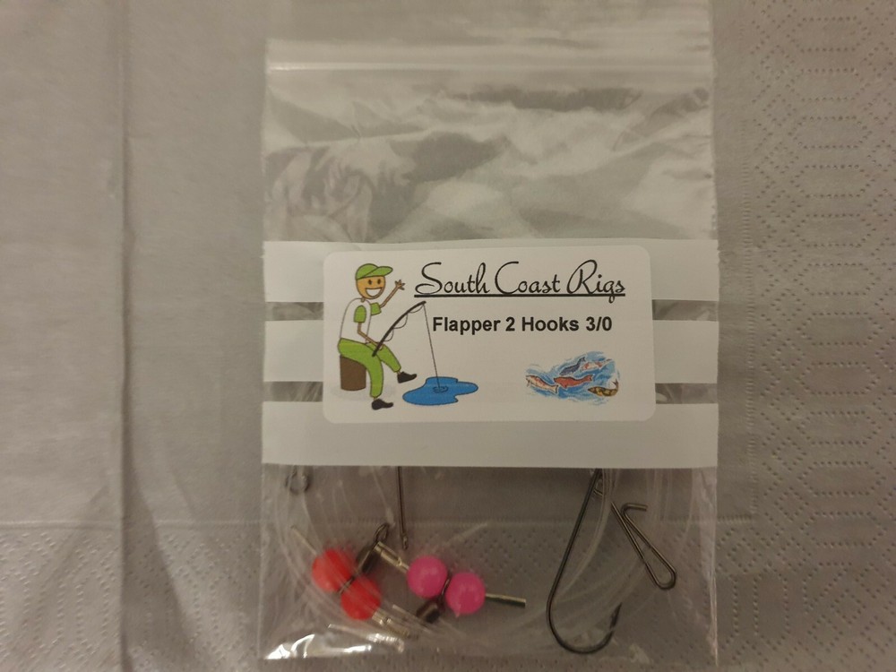 2 hook flapper rigs 3/0 hooks. (100's AVAILABLE)