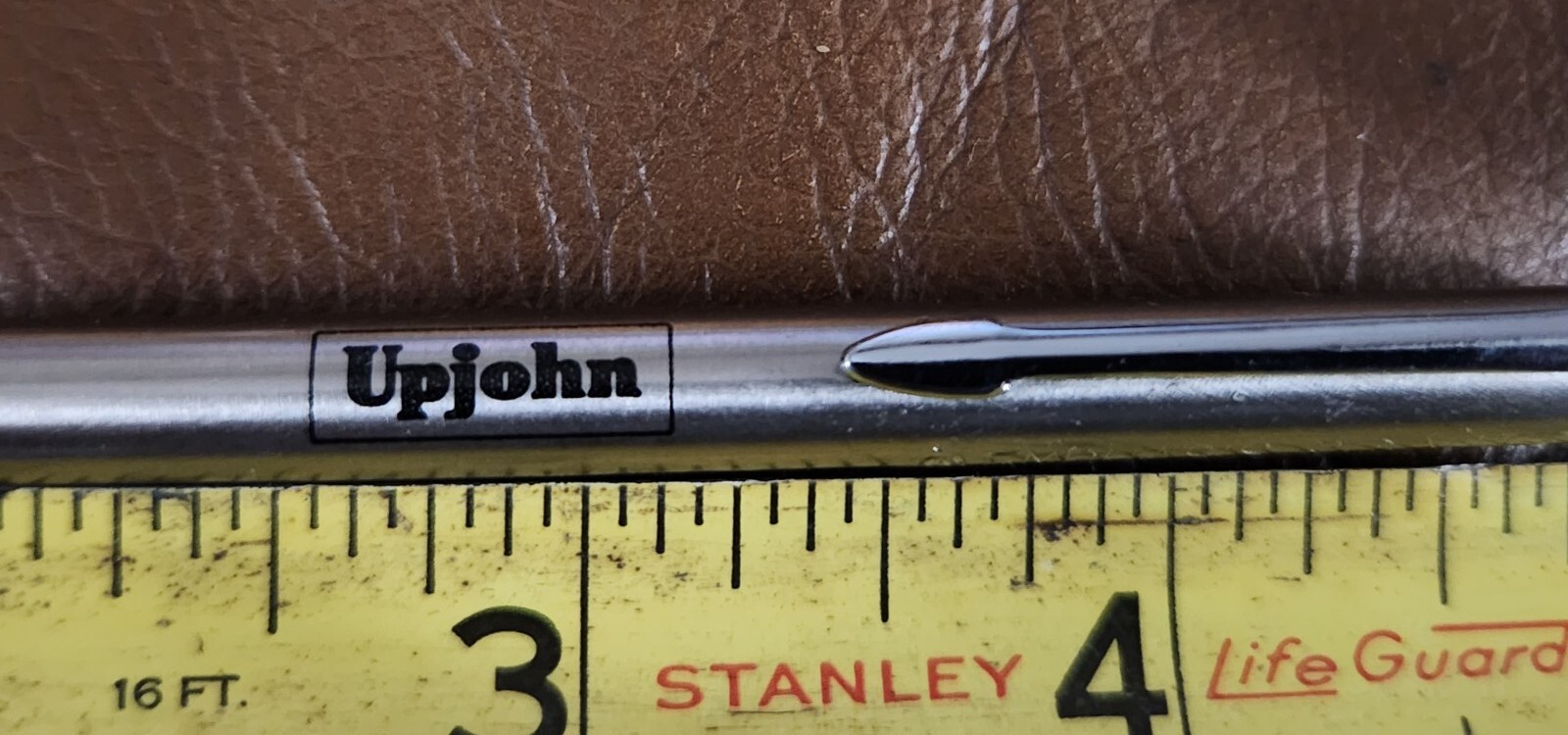 Vintage Pen Sized Telescoping Pointer 25" Upjohn Pharmaceutical Co. Advertising