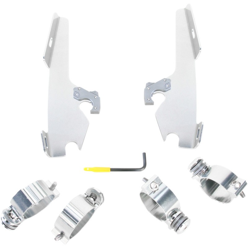 MEMPHIS SHADES Windshield Trigger-Lock Complete Mount Kit - Polished - MEK1960