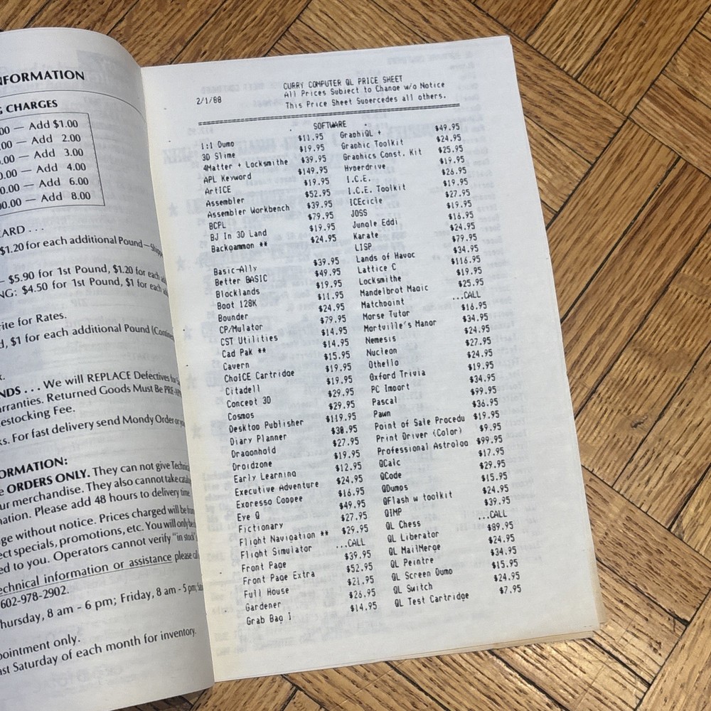 Vintage Timex Sinclair Computer Hardware & Software Order Catalogs (5)