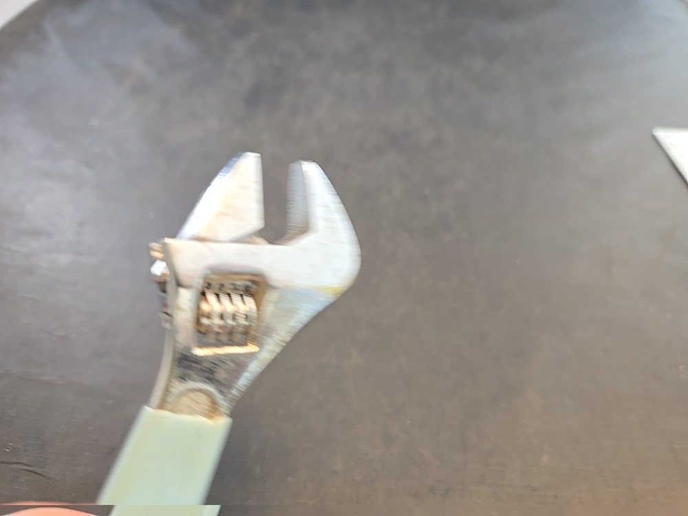 6 inch Adjustable Spanner Rubber Grip Handle Wrench