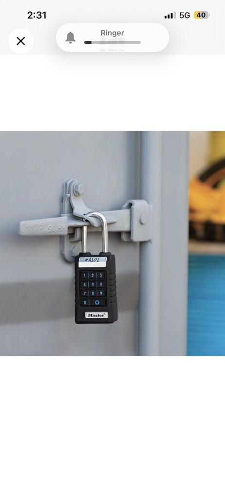 Master Lock 6400LJENT Professional Bluetooth Smart Padlock Bluetooth new