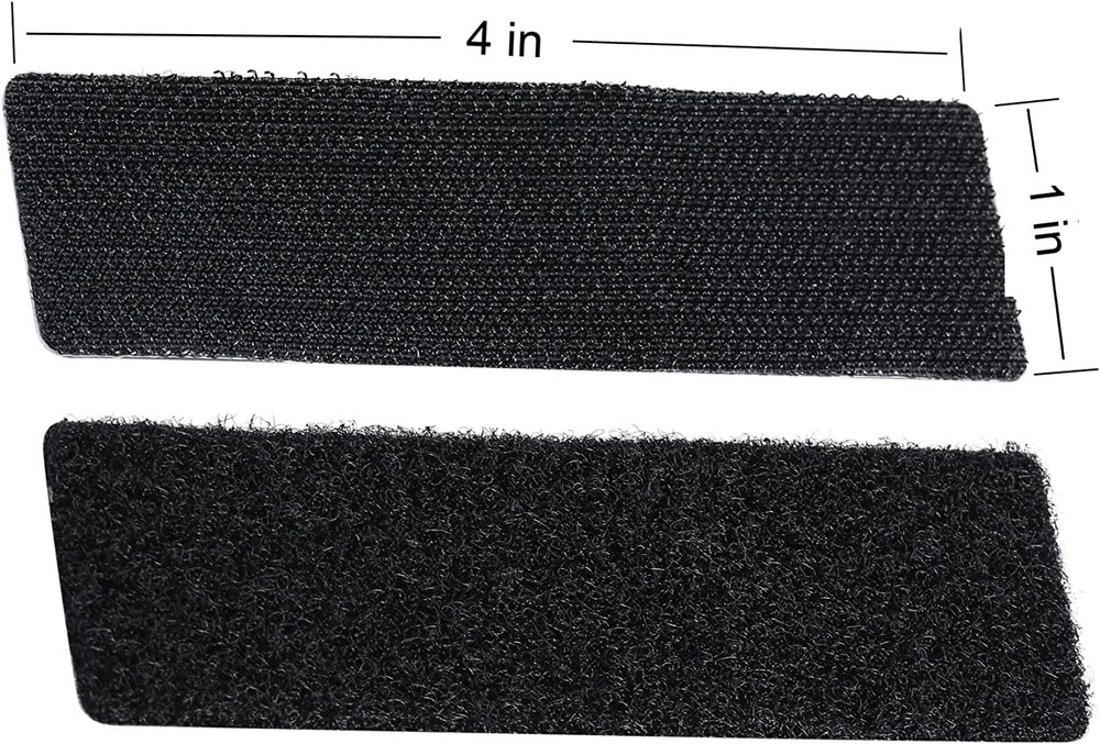 20 Sets 1x4 Inch Hook and Loop Fastener Strips
