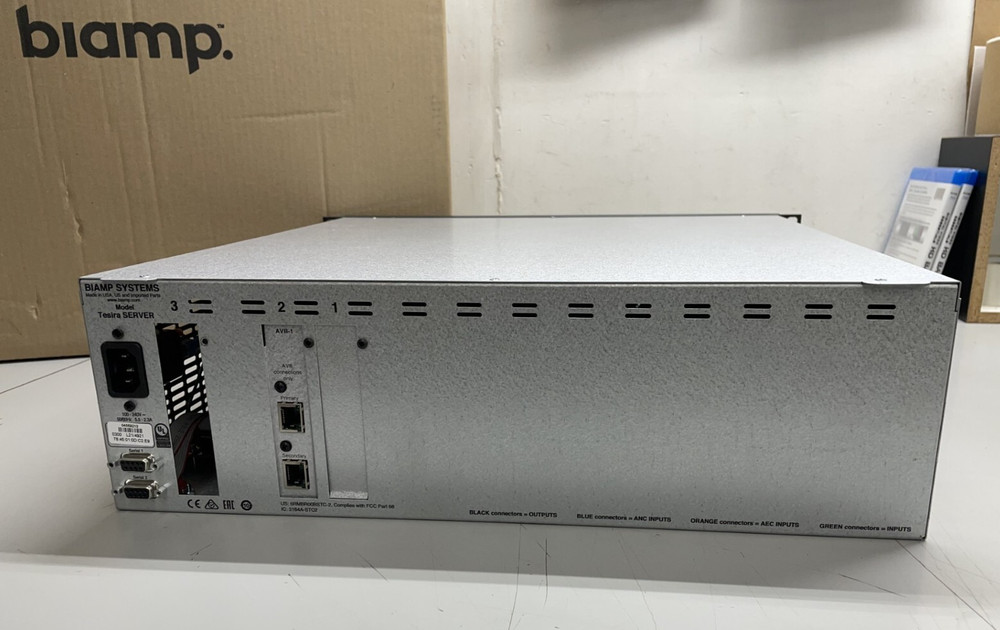 Biamp Tesira SERVER Pro Audio Digital Network Server Configurable Audio DSP
